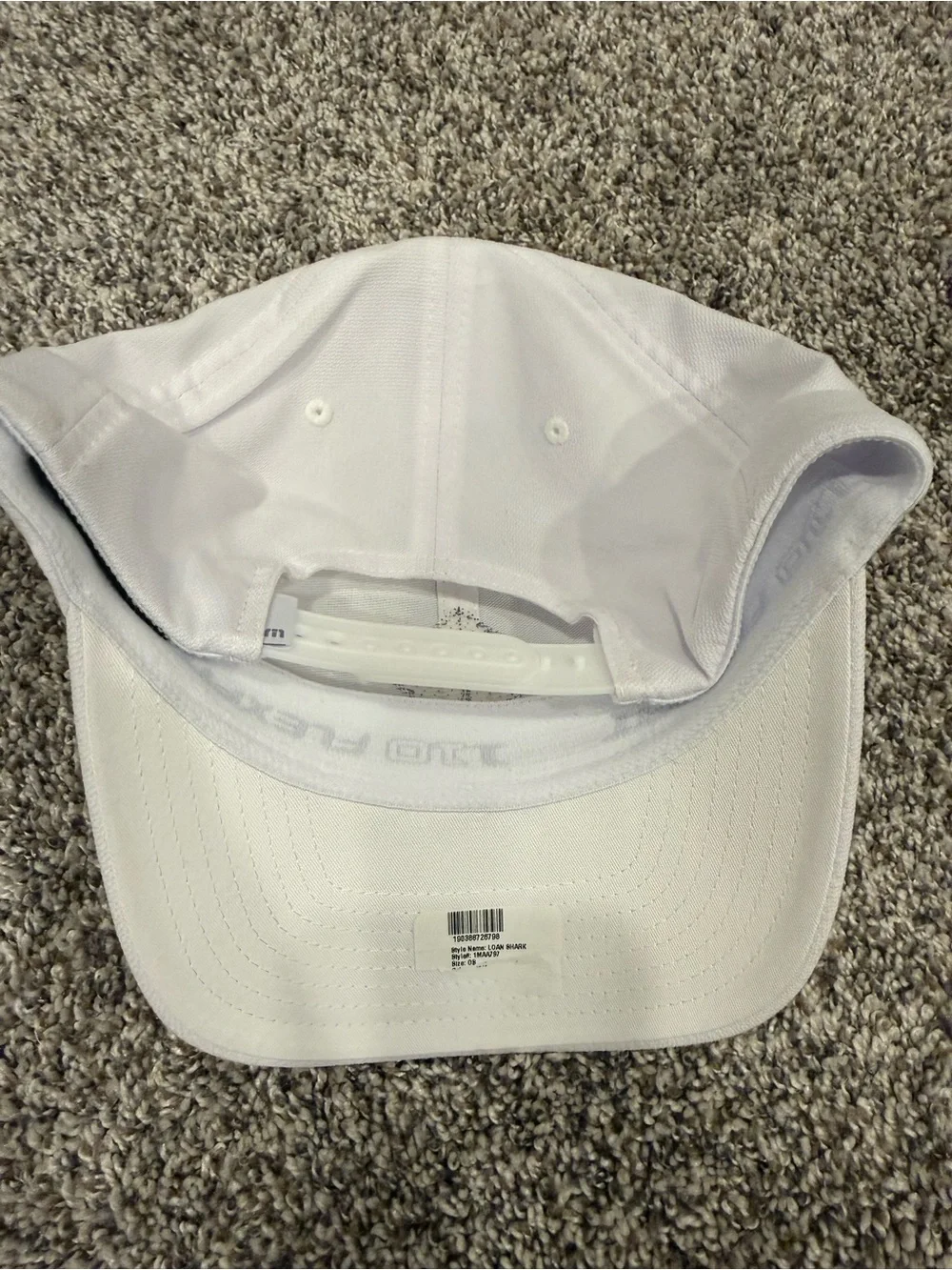 TravisMathew Loan Shark Flexfit 110 White Snapback Golf Hat